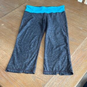 lululemon athletica Gray and Blue Capris